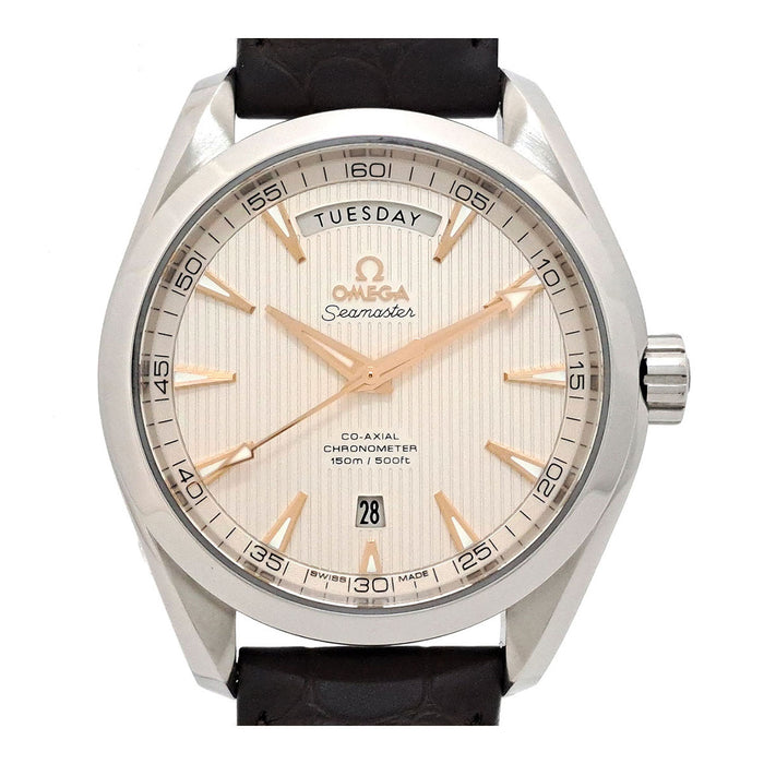 OMEGA Seamaster Aqua Terra 150M Co-Axial Day-Date With Box and Warranty Card