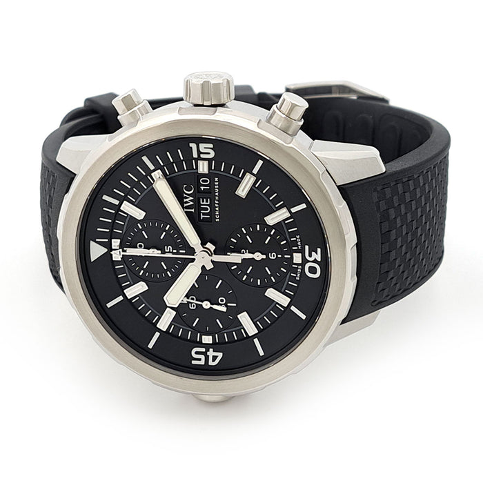 IWC 
Aquatimer Chronograph Overhauled 
With box and warranty card, serviced