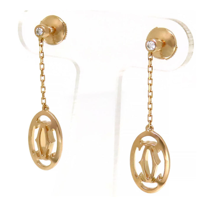 CARTIER 
Double C Earrings