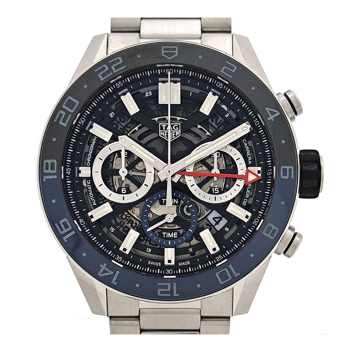 TAG HEUER
Carrera Calibre Heuer02 Chronographe GMT
Avec boîte et garantie