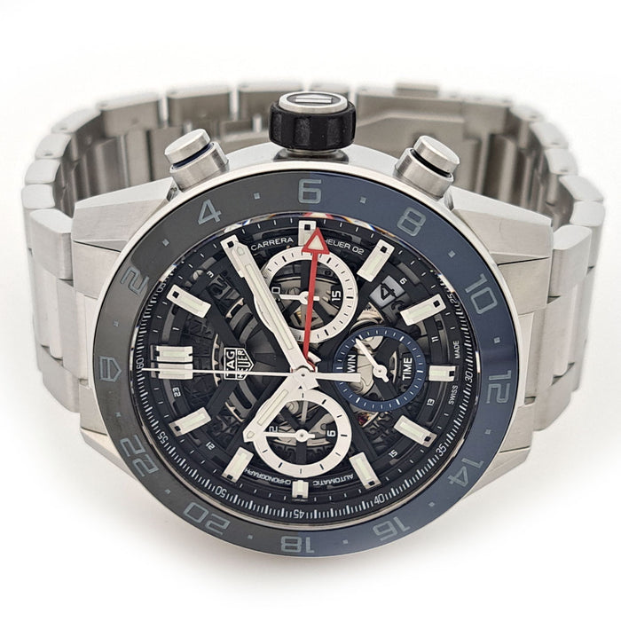 TAG HEUER
Carrera Calibre Heuer02 Chronographe GMT
Avec boîte et garantie