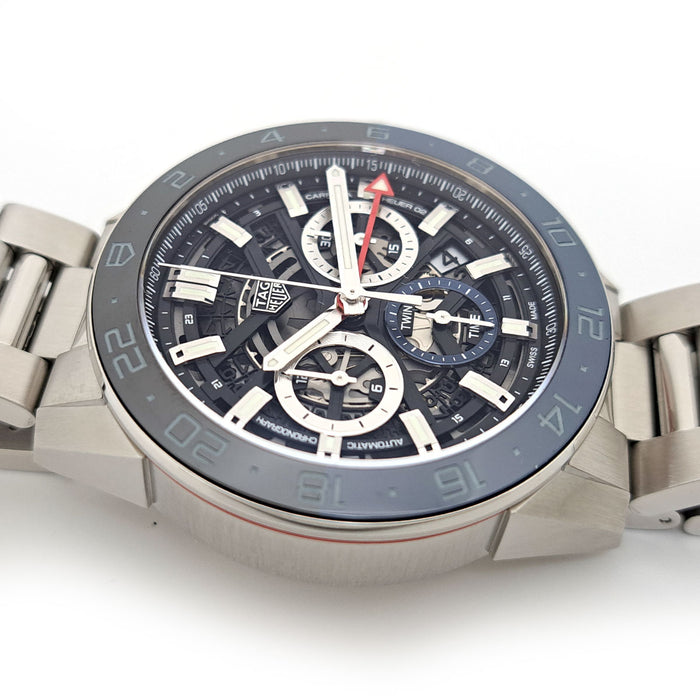 TAG HEUER
Carrera Calibre Heuer02 Chronographe GMT
Avec boîte et garantie