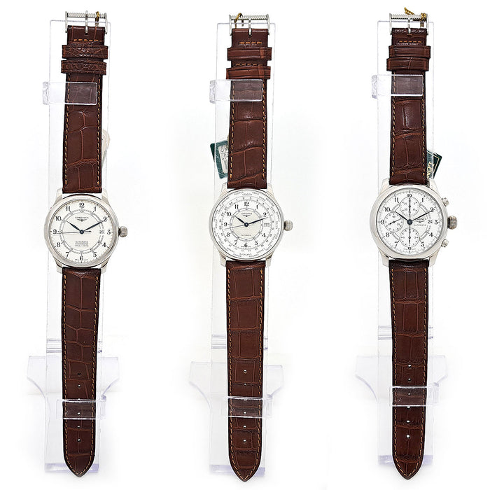 LONGINES 
Set da 3 orologi in edizione limitata 130° anniversario 1000 pezzi 
Con scatola