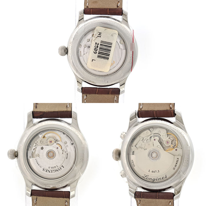 LONGINES 
Set da 3 orologi in edizione limitata 130° anniversario 1000 pezzi 
Con scatola