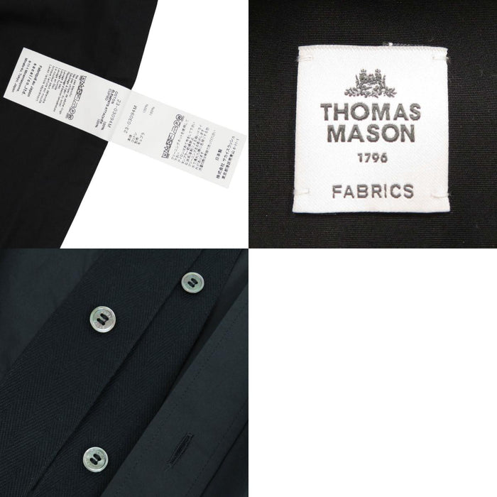 Sacai 
ロゴ コットン キュプラ ドッキング 
Thomas Mason レイヤード シャツ