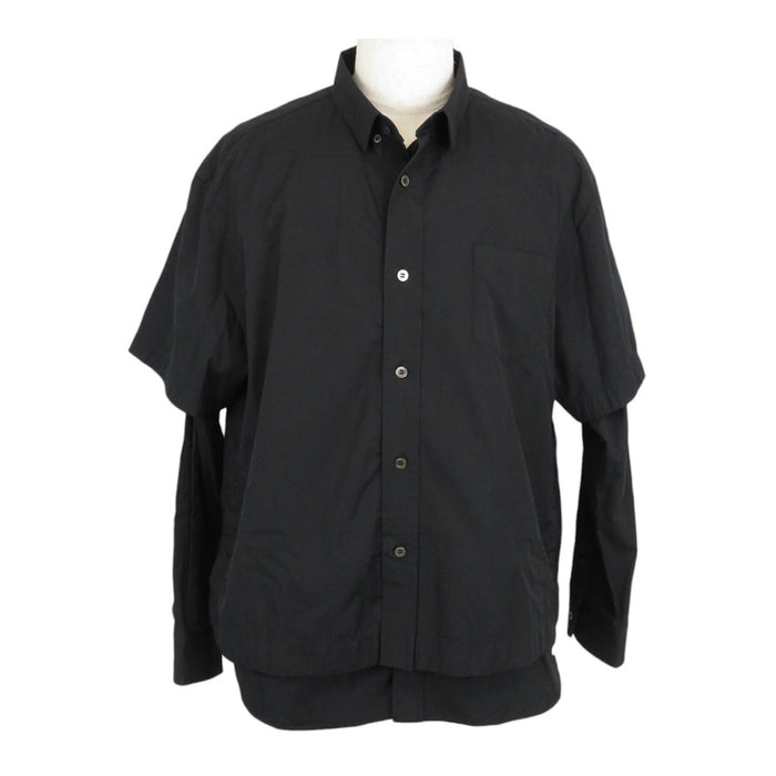 Sacai 
ロゴ コットン キュプラ ドッキング 
Thomas Mason レイヤード シャツ