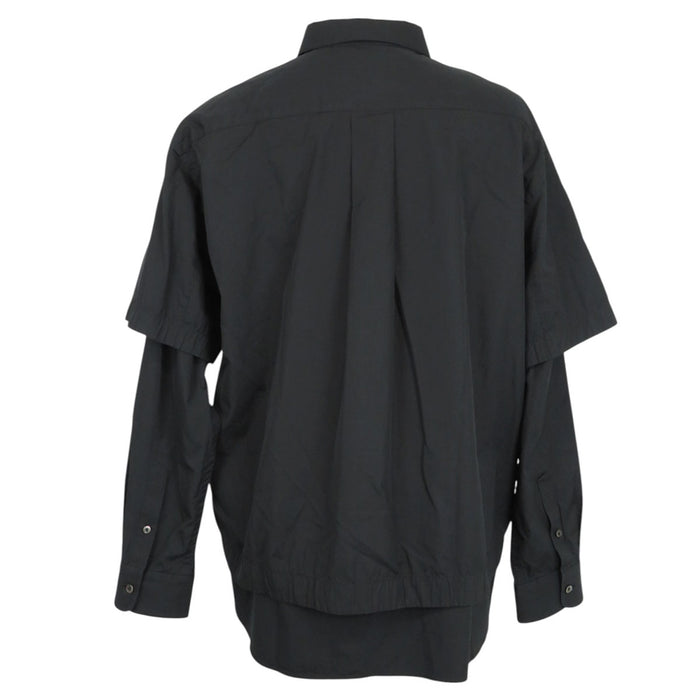 Sacai 
ロゴ コットン キュプラ ドッキング 
Thomas Mason レイヤード シャツ