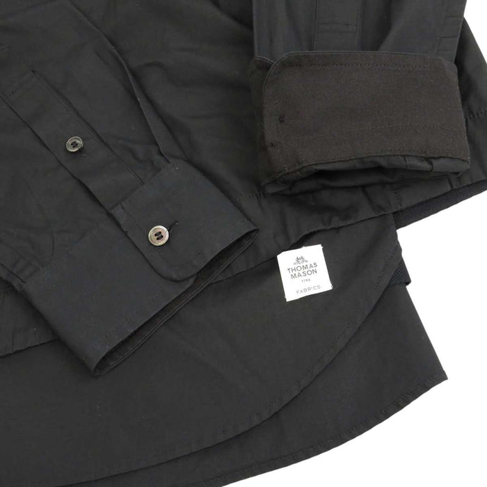 Sacai 
ロゴ コットン キュプラ ドッキング 
Thomas Mason レイヤード シャツ