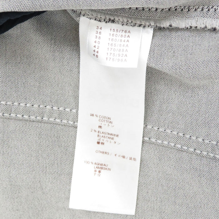 LOUIS VUITTON 
RW112W WSDR03DBC LV Logo Shoulder Patch 
Half Sleeve Cotton Denim Dress 
Monogram