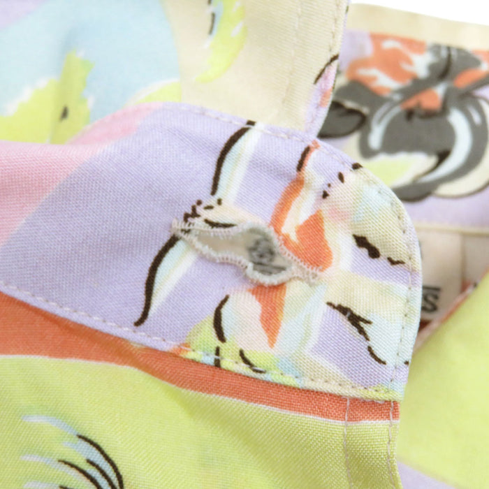 HERMES 
アニマル柄 
ロングスリーブ シルク シャツ