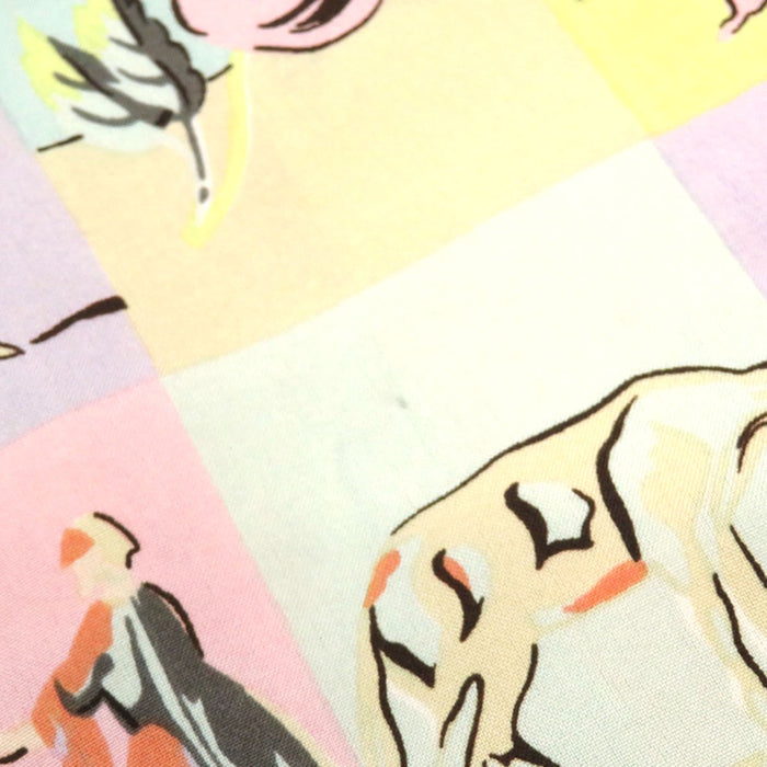 HERMES 
アニマル柄 
ロングスリーブ シルク シャツ