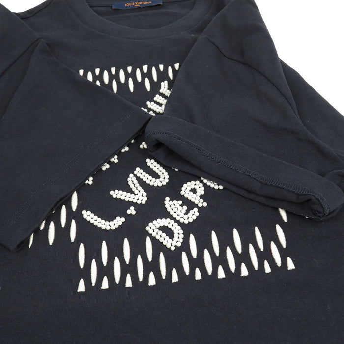 LOUIS VUITTON 
LV コットン RM242MQ NPL HQY71W 
ビーズ ロゴ Tシャツ