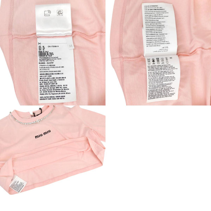 MIUMIU
Cotton
Bijou Logo Cropped Long Sleeve T-shirt