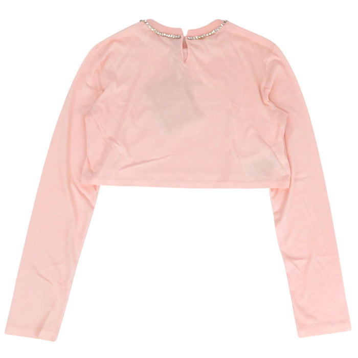 MIUMIU
Cotton
Bijou Logo Cropped Long Sleeve T-shirt