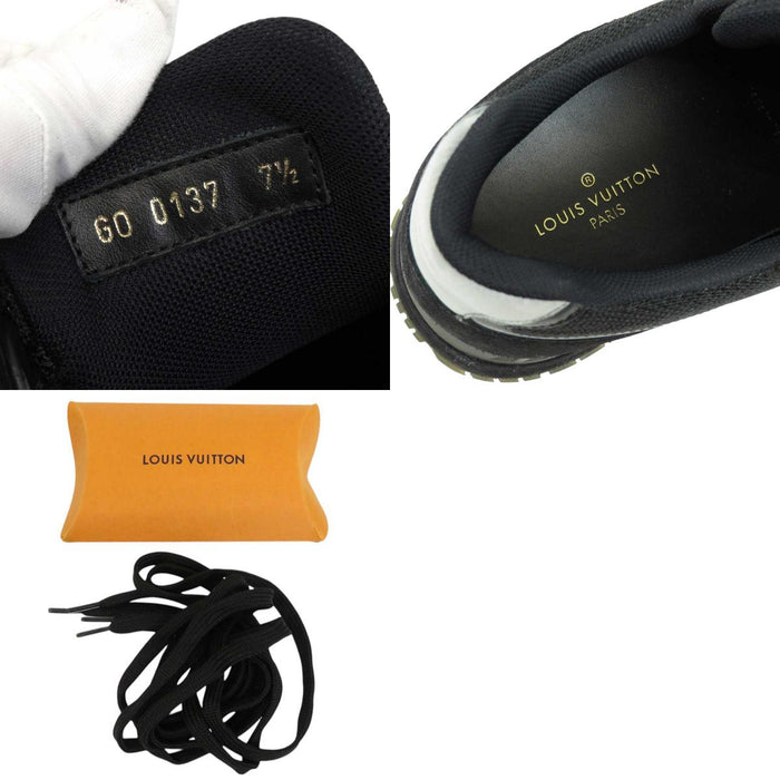 LOUIS VUITTON 
LV スウェード 
ランアウェイ ライン スニーカー 
ダミエアンフィニ