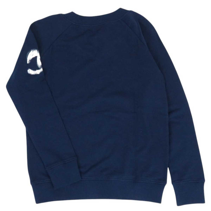 CHANEL 
COCO CC logo print paint cotton 
Coco mark 2013 Christmas limited sweatshirt