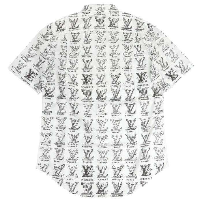 LOUIS VUITTON
Monogram Cotton
LV Logo Plaid Short Sleeve Shirt