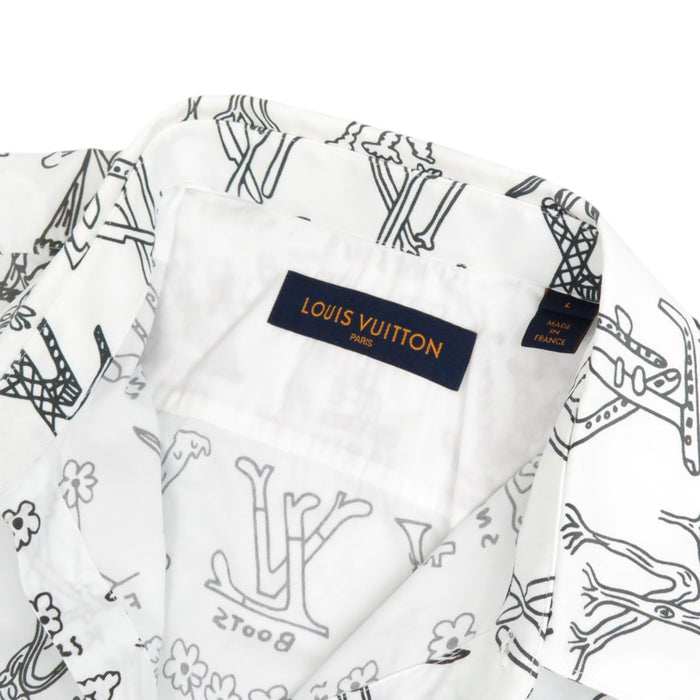 LOUIS VUITTON
Monogram Cotton
LV Logo Plaid Short Sleeve Shirt