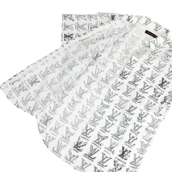 LOUIS VUITTON
Monogram Cotton
LV Logo Plaid Short Sleeve Shirt