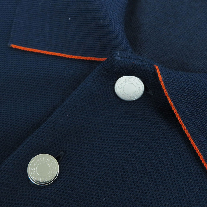 HERMES
Bicolor Short Sleeve
Serie Button Polo Shirt