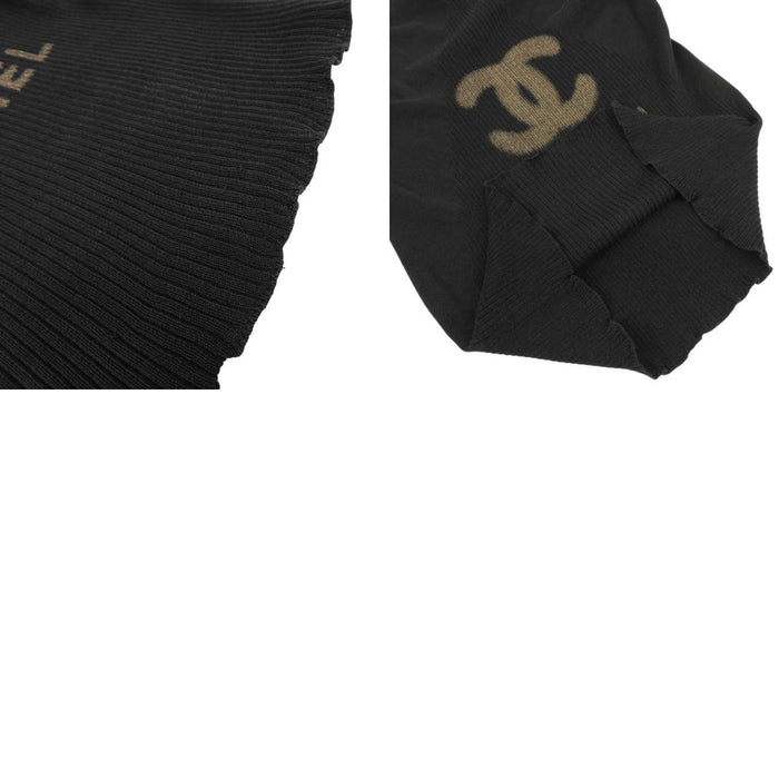 CHANEL
Logo CC COCO Silk Cotton
Coco Mark Rib Switching Short Sleeve Knit