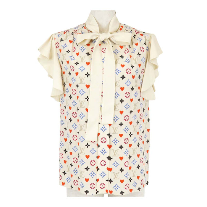 LOUIS VUITTON
LV Monogram All-over Pattern Silk Ribbon Tie
Game On Frill Bow Tie Blouse