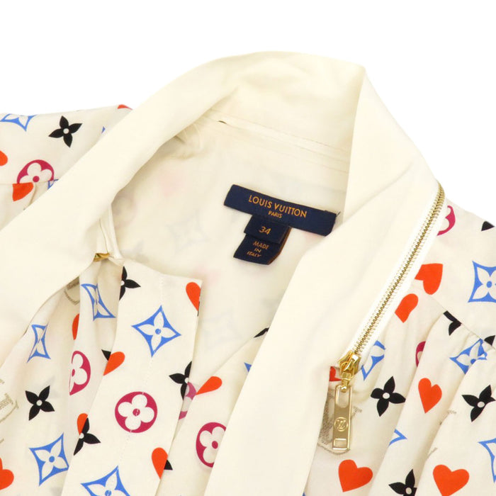 LOUIS VUITTON
LV Monogram All-over Pattern Silk Ribbon Tie
Game On Frill Bow Tie Blouse