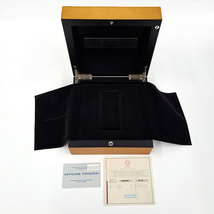 OFFICINE PANERAI 
ラジオミール ブラックシール ロゴ 
箱ギャラ付