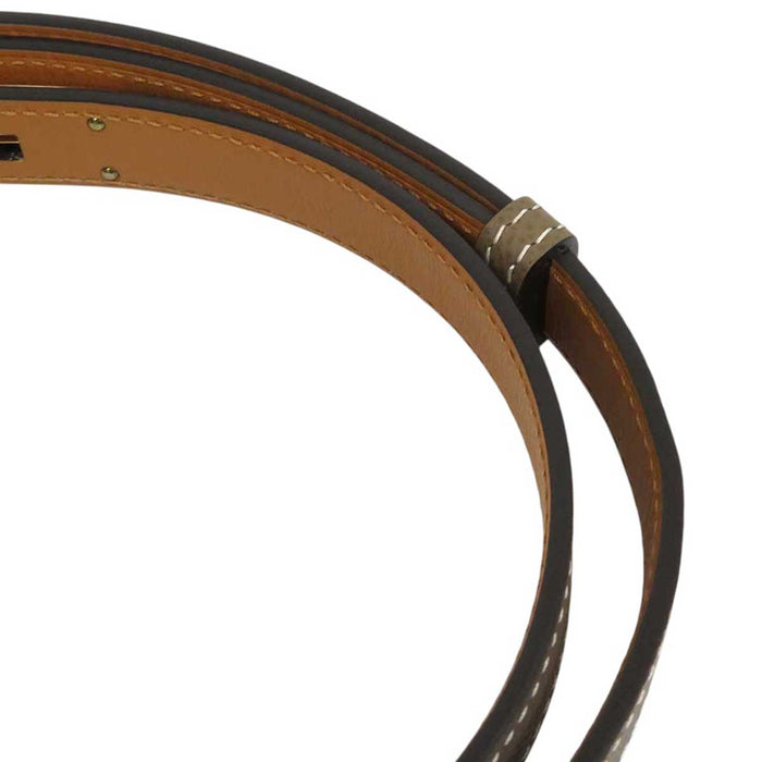 HERMES 
B刻印 23年製 ピンクゴールドメタル 
ケリー バックル レザー ベルト 18MM