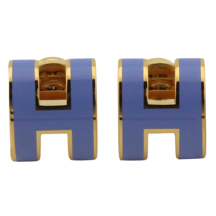 HERMES 
MINI POP H イエローゴールドカラーメタル GP 
ミニ ポップ アッシュ スタッド ピアス