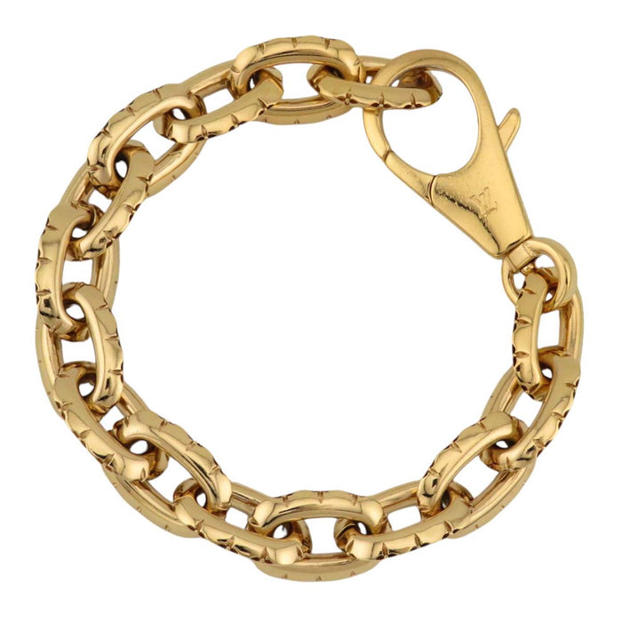LOUIS VUITTON
Logo Monogram Flower Gold Color Metal
LV Crown Chain Bracelet