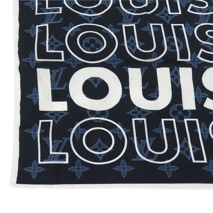 LOUIS VUITTON 
LV コットン 
モノグラム ロゴ ハンカチ