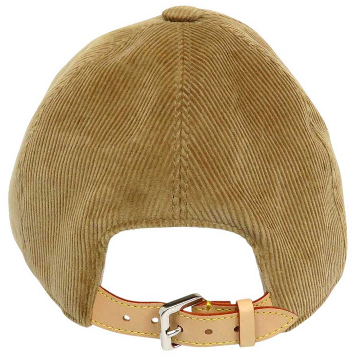 LOUIS VUITTON 
ロゴ 刺繍 
LV エンブロイダリー コーデュロイ キャップ