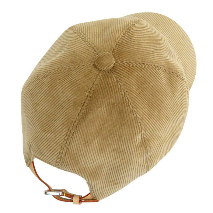 LOUIS VUITTON 
ロゴ 刺繍 
LV エンブロイダリー コーデュロイ キャップ