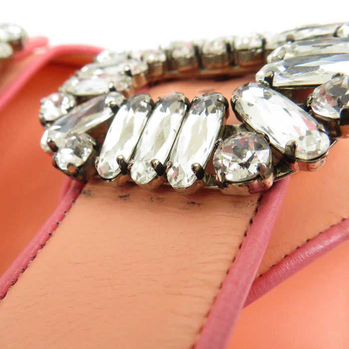 ROGER VIVIER 
ビジュー 
スライディ ヴィヴ レザー サンダル