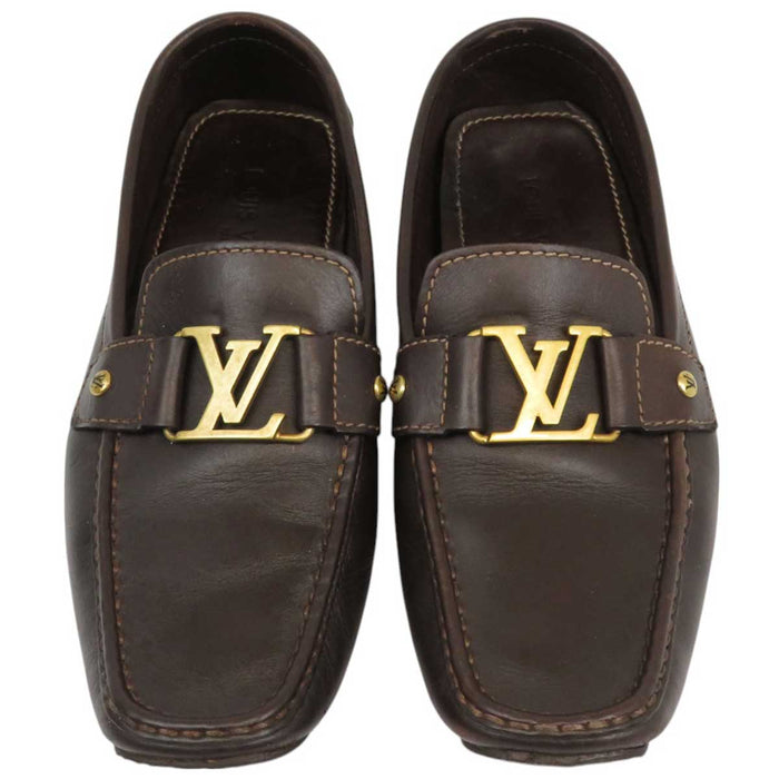 LOUIS VUITTON 
LV ロゴ レザー 
モンテカルロ ライン ドライビングシューズ
