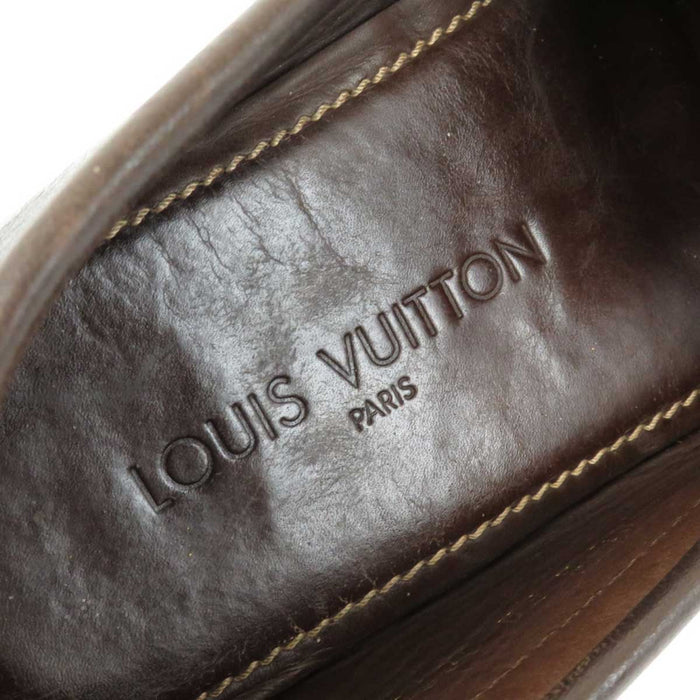 LOUIS VUITTON 
LV ロゴ レザー 
モンテカルロ ライン ドライビングシューズ
