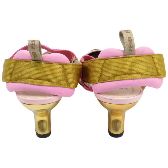 FENDI 
メッシュ ロゴ FF 
ズッカ柄 コリブリ パンプス