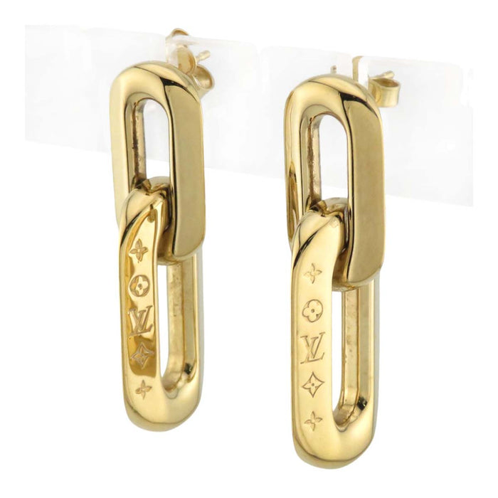LOUIS VUITTON
LV Logo Swing GP
Double 2 Maillon Earrings
Monogram