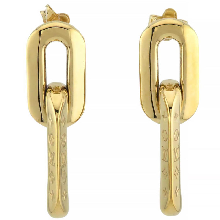 LOUIS VUITTON
LV Logo Swing GP
Double 2 Maillon Earrings
Monogram