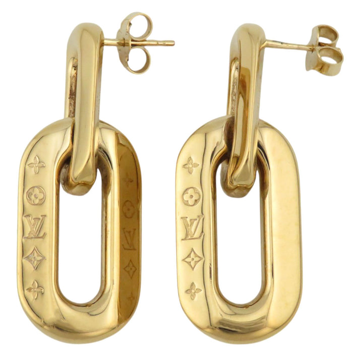 LOUIS VUITTON
LV Logo Swing GP
Double 2 Maillon Earrings
Monogram