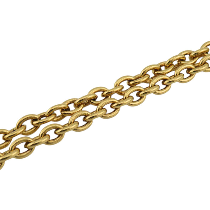 CHANEL 
COCO CC Logo Circle Gold Color Metal GP 
Coco Mark Vintage Round Necklace