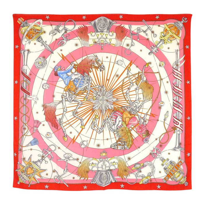 HERMES
Carré 140 Cashmere Silk Equestrian Trumpet
Carré Jean CHORUS STELLARUM Chorus Stellarum