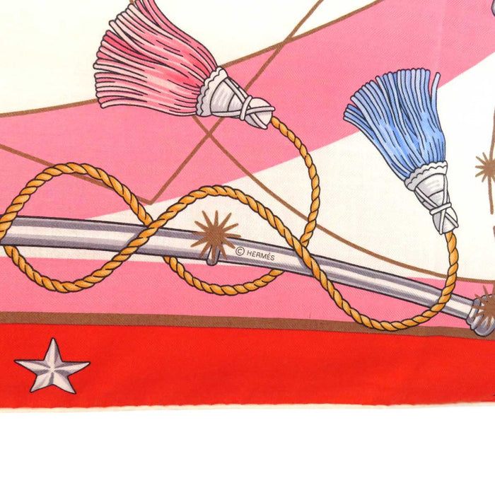 HERMES
Carré 140 Cashmere Silk Equestrian Trumpet
Carré Jean CHORUS STELLARUM Chorus Stellarum