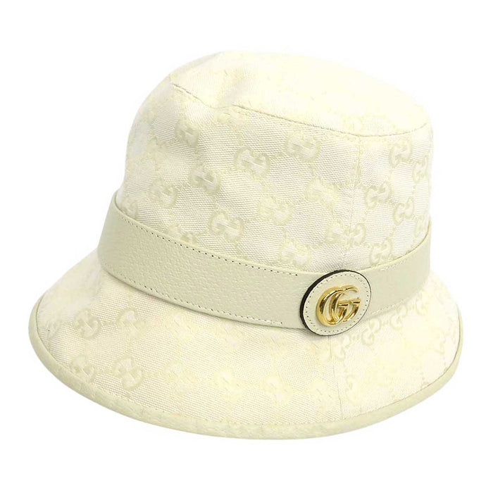 GUCCI
Double G Logo All-over Pattern Leather Trim
GG Canvas Bucket Hat