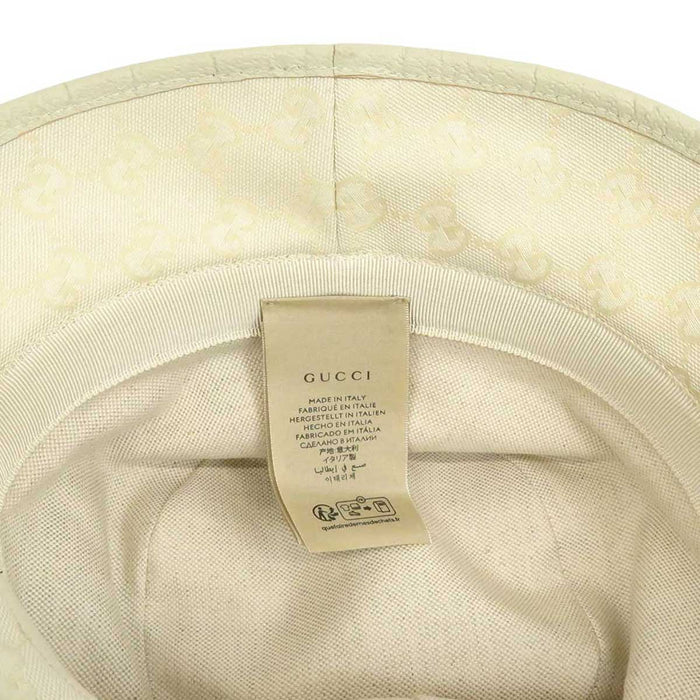 GUCCI
Double G Logo All-over Pattern Leather Trim
GG Canvas Bucket Hat