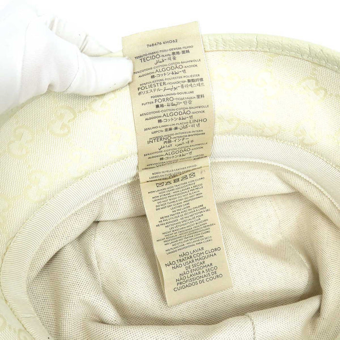 GUCCI
Double G Logo All-over Pattern Leather Trim
GG Canvas Bucket Hat