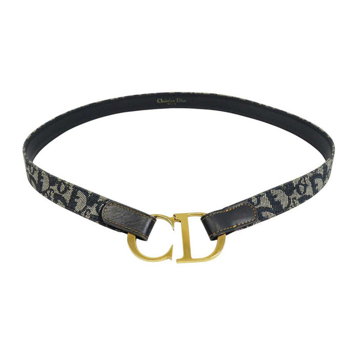 Dior 
ロゴ キャンバス レザー 
オブリーク CD バックル ベルト