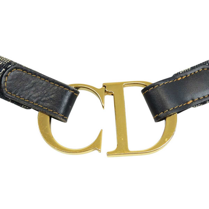 Dior 
ロゴ キャンバス レザー 
オブリーク CD バックル ベルト