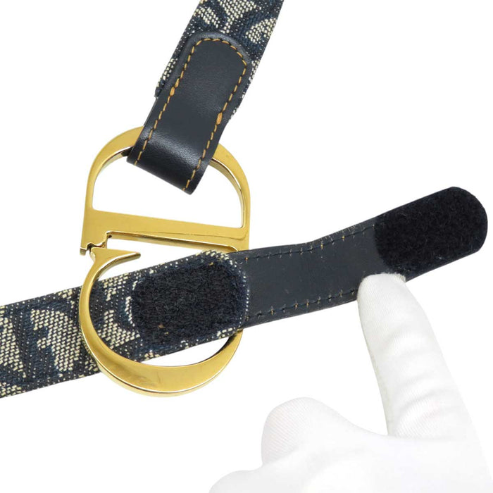 Dior 
ロゴ キャンバス レザー 
オブリーク CD バックル ベルト